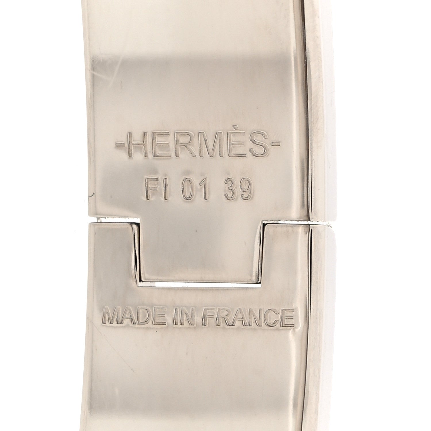 Hermes Enamel Narrow Clic Clac H Bracelet Bleu Chemise 4 of 5