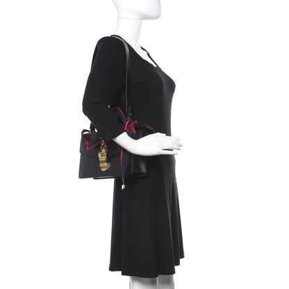 Gucci Calfskin Small Sylvie Shoulder Bag Black 2 of 11