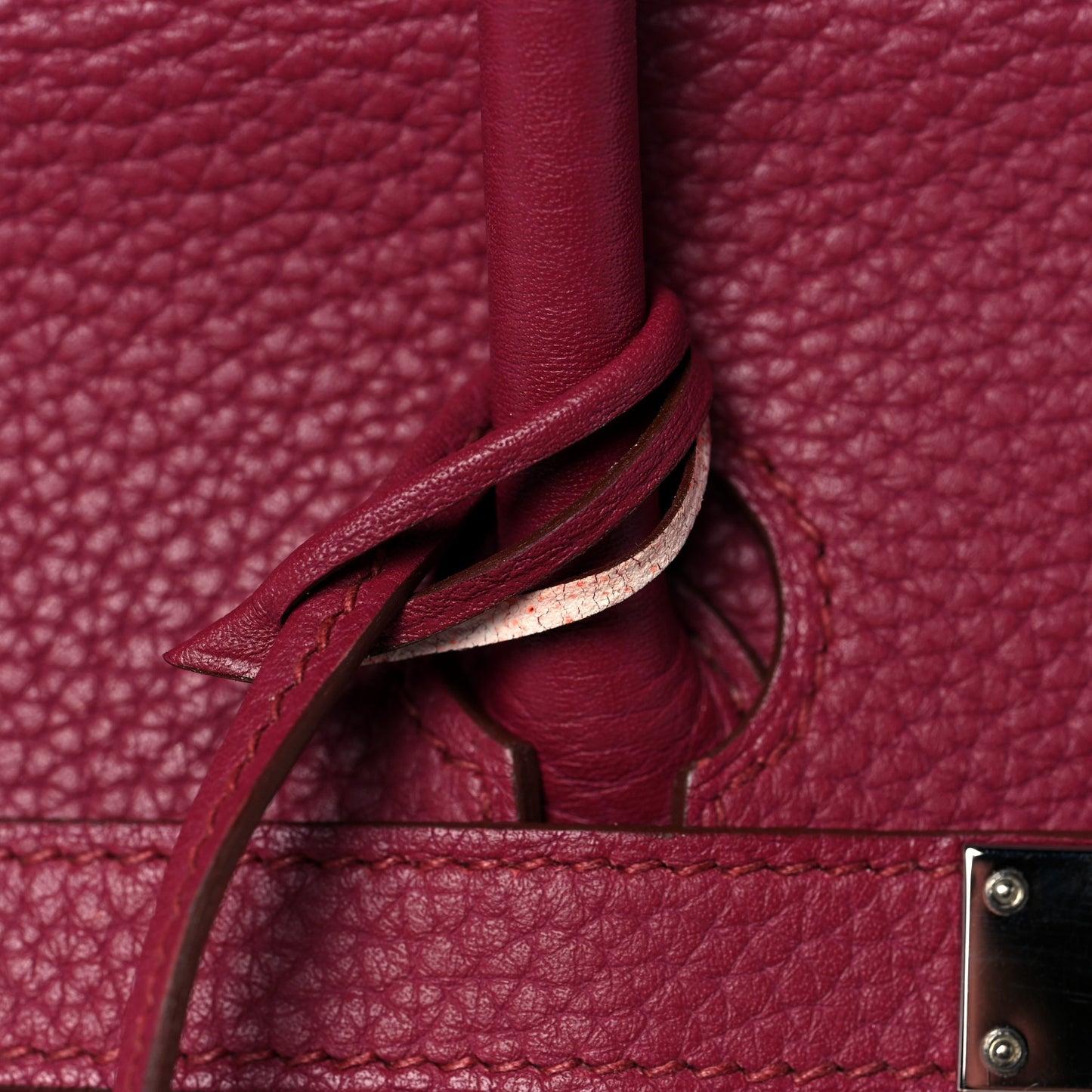Taurillon Clemence Birkin 35 Rubis