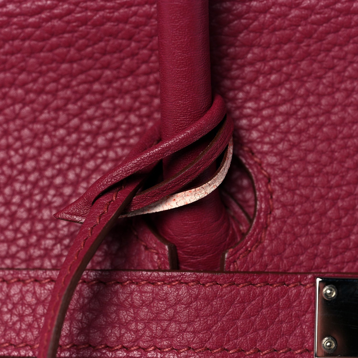 Hermes Taurillon Clemence Birkin 35 Rubis 37 of 48