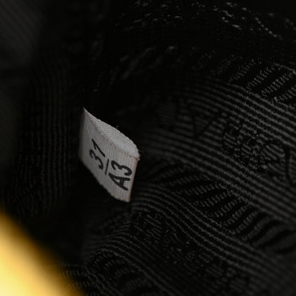 Prada Terry Cloth Mini Re-Edition 2000 Bag Giallo Black 7 of 11