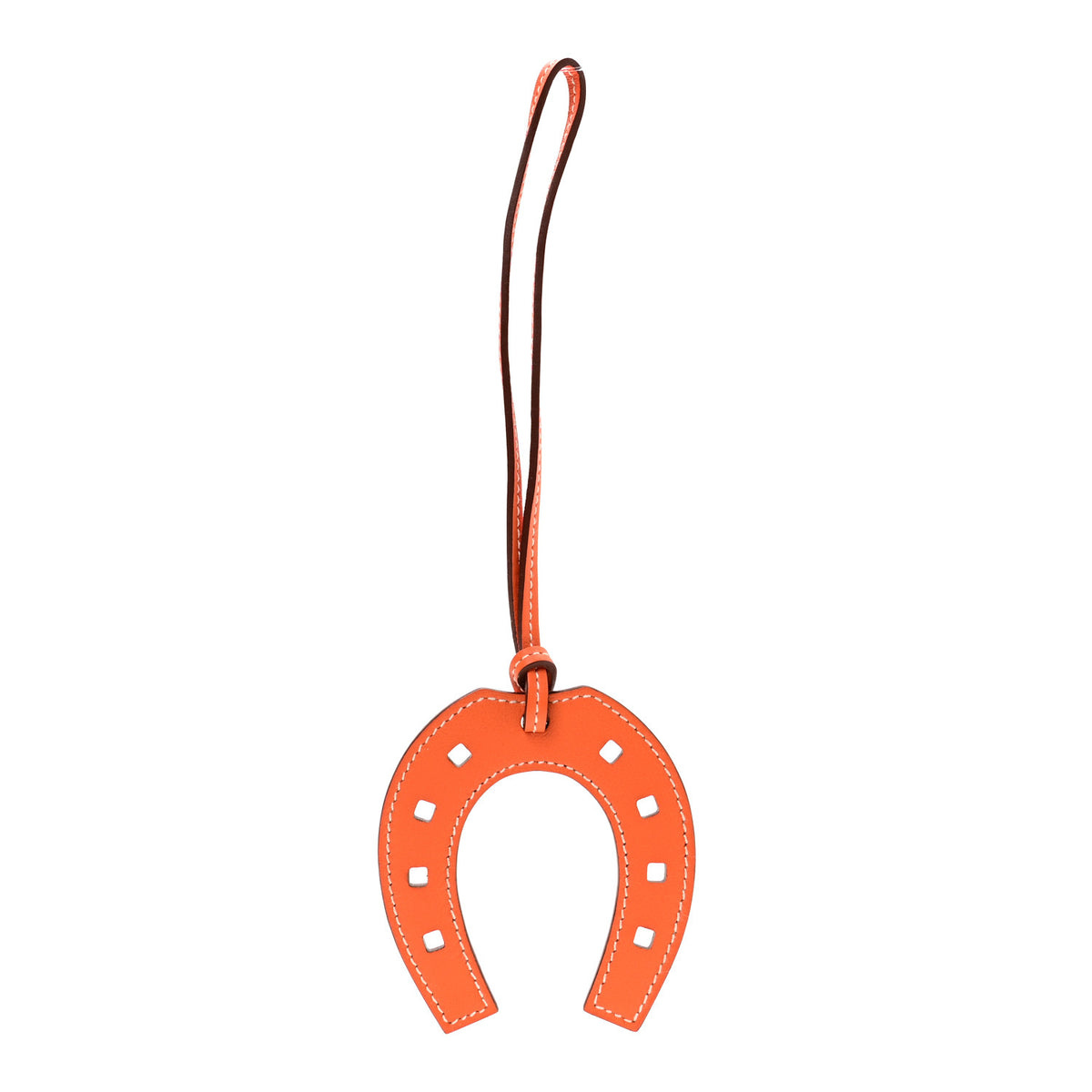 Swift Paddock Horseshoe Bag Charm Orange