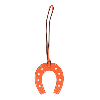 Hermes Swift Paddock Horseshoe Bag Charm Orange 1 of 3