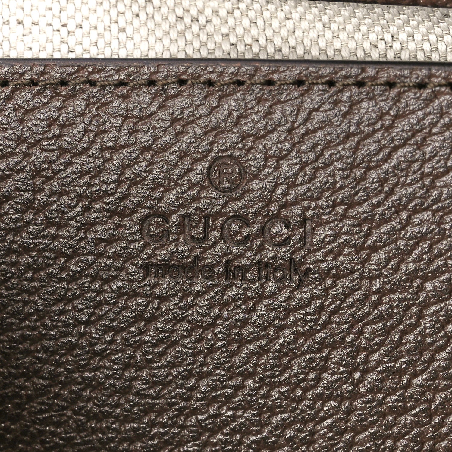 Gucci GG Supreme Monogram Textured Dollar Calfskin Web Small Ophidia GG Handbag Beige Ebony New Acero 6 of 11