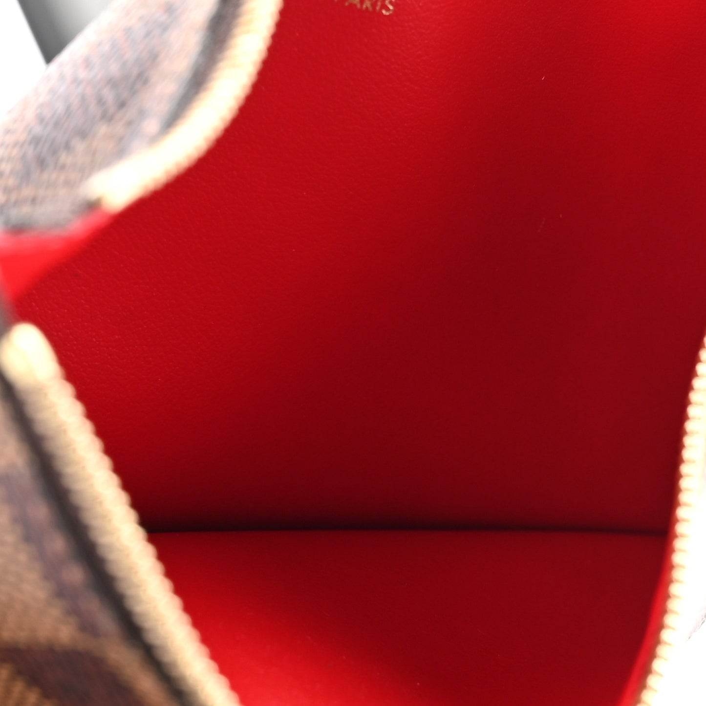 Damier Ebene Felicie Chain Wallet Zippered Insert