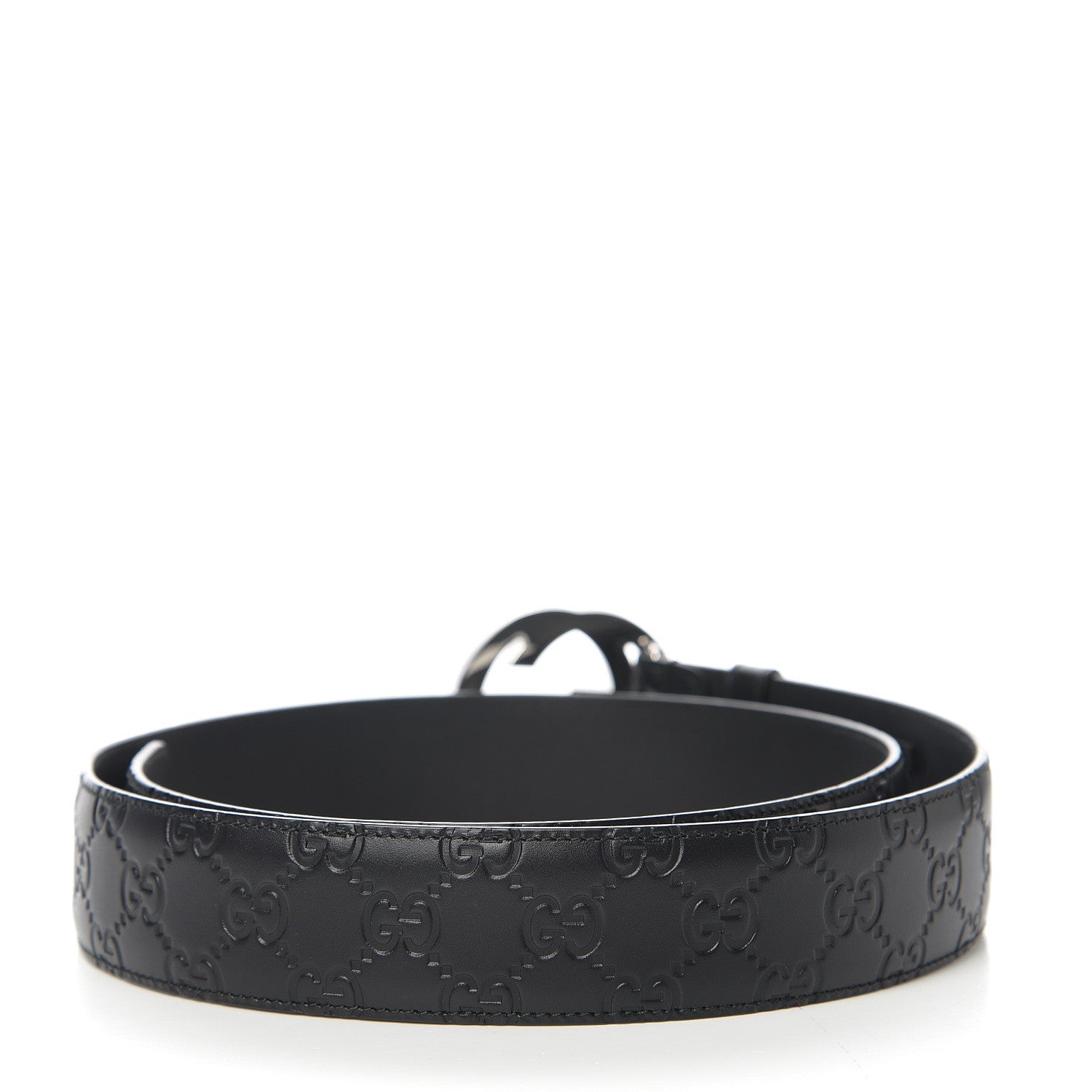 Gucci Guccissima Signature Interlocking G 40mm Belt 100 40 Black 2 of 6