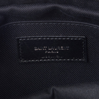 Saint Laurent Shearling Monogram Lou Camera Bag Black 7 of 7