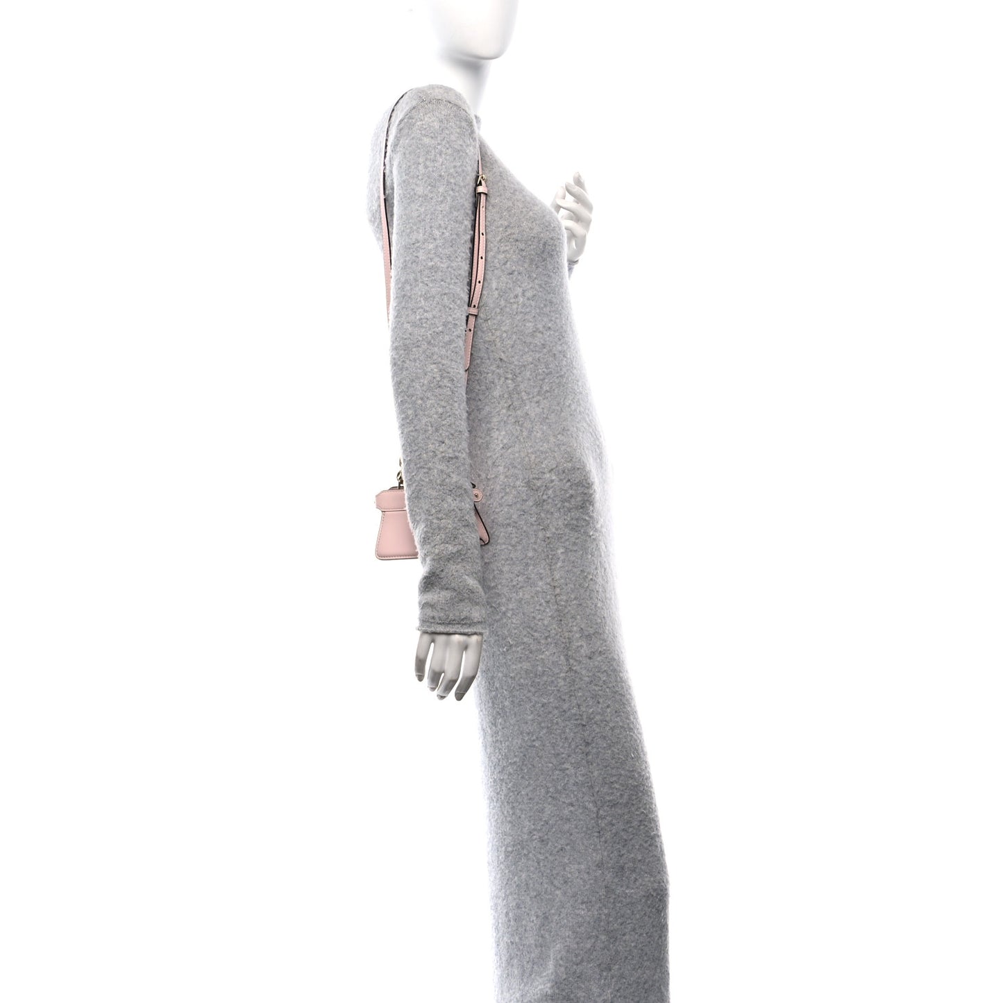 Shiny Nappa Nano Peekaboo Maxi Handle Satchel Rosa Confetto