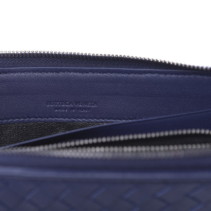 Bottega Veneta Nappa Intrecciato Zip Around Wallet Atlantic 6 of 7