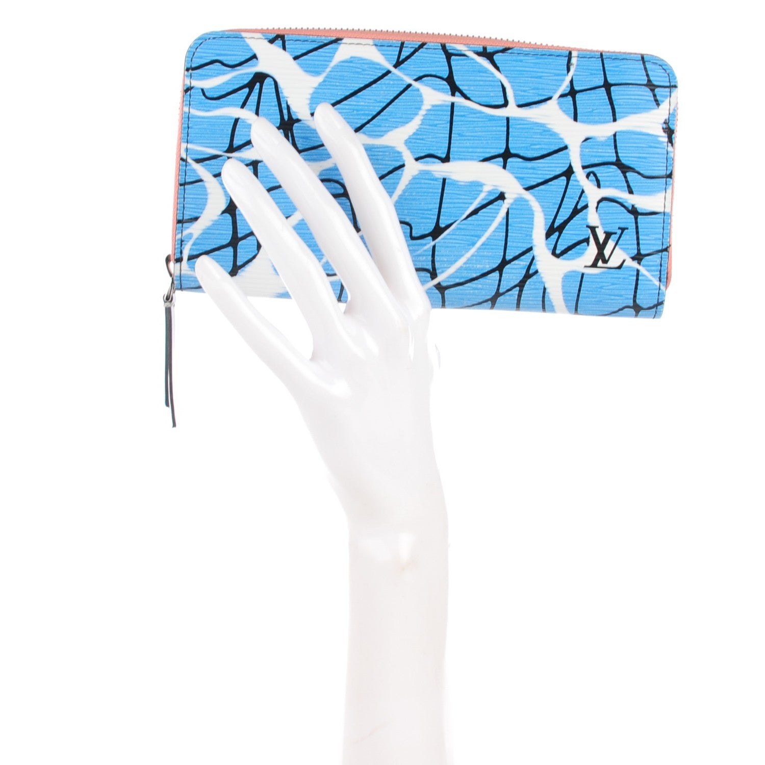 Louis Vuitton Epi Zippy Wallet Aqua 2 of 7
