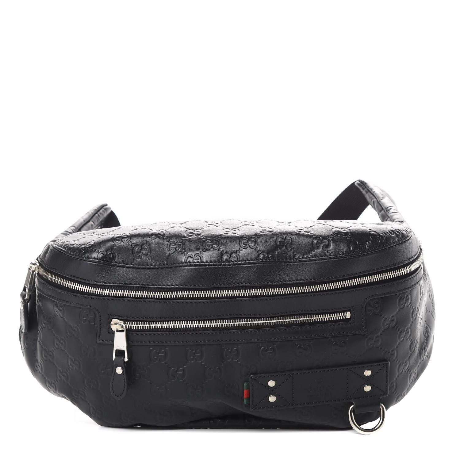 Gucci Guccissima Web Belt Bag Black 1 of 12
