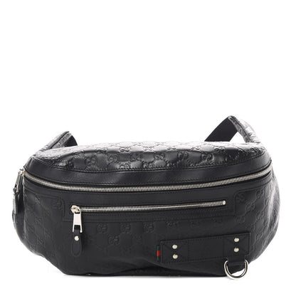 Gucci Guccissima Web Belt Bag Black 1 of 12