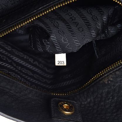 Prada Vitello Daino Tote Black 8 of 14