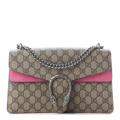 Gucci GG Supreme Monogram Small Dionysus Shoulder Bag Pink 1 of 10