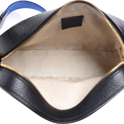 Gucci Grained Calfskin Sylvie Web Kingsnake Small Camera Bag Black Multicolor 5 of 9