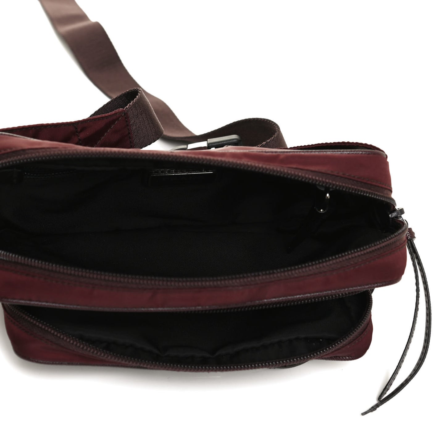 Re-Nylon Saffiano Belt Bag Z Bordeaux