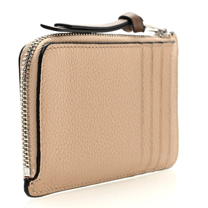 Loewe Soft Grained Calfskin Coin Card Holder Nude Citronelle 3 of 6