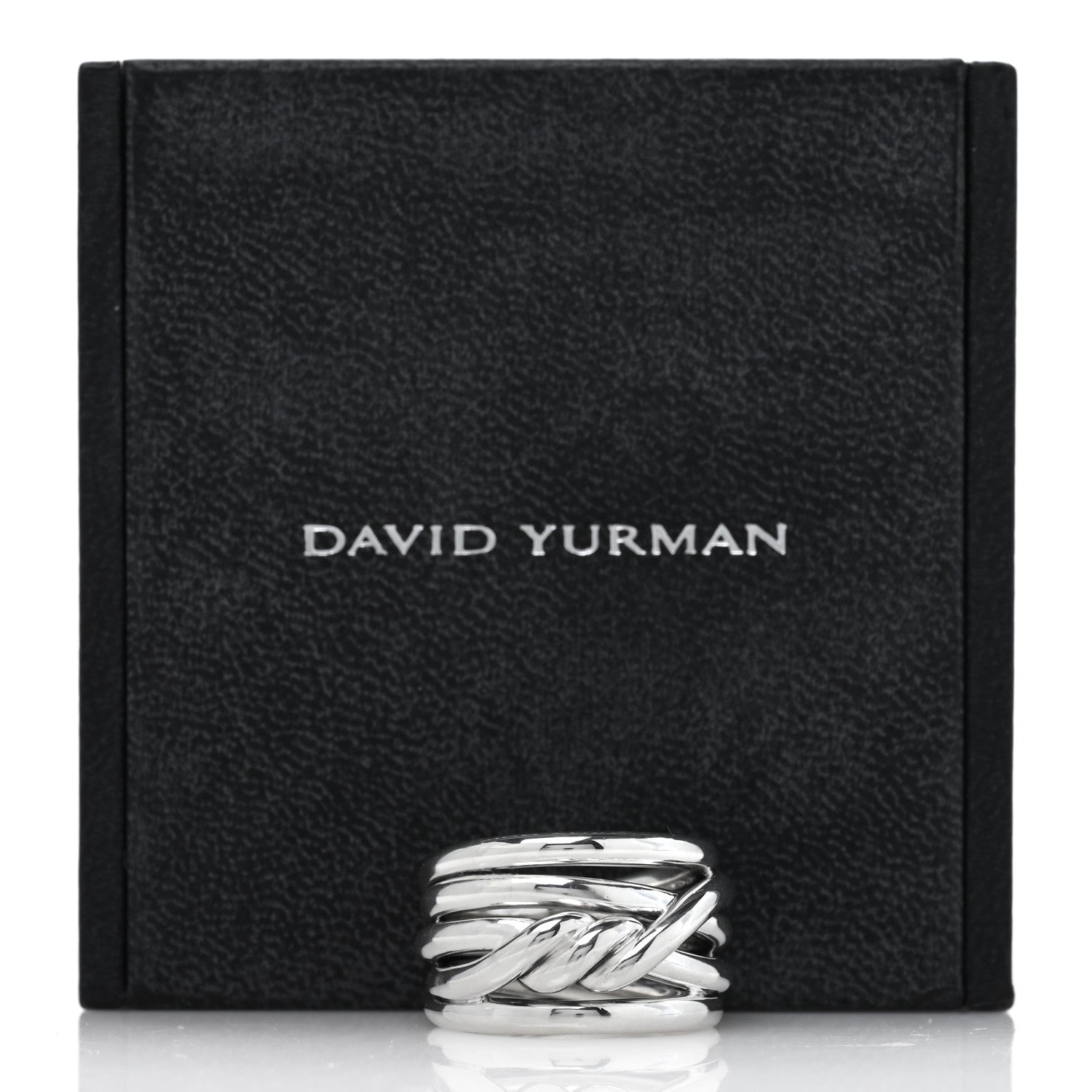 David Yurman Sterling Silver 14mm Continuance Ring 52 6 5 of 5
