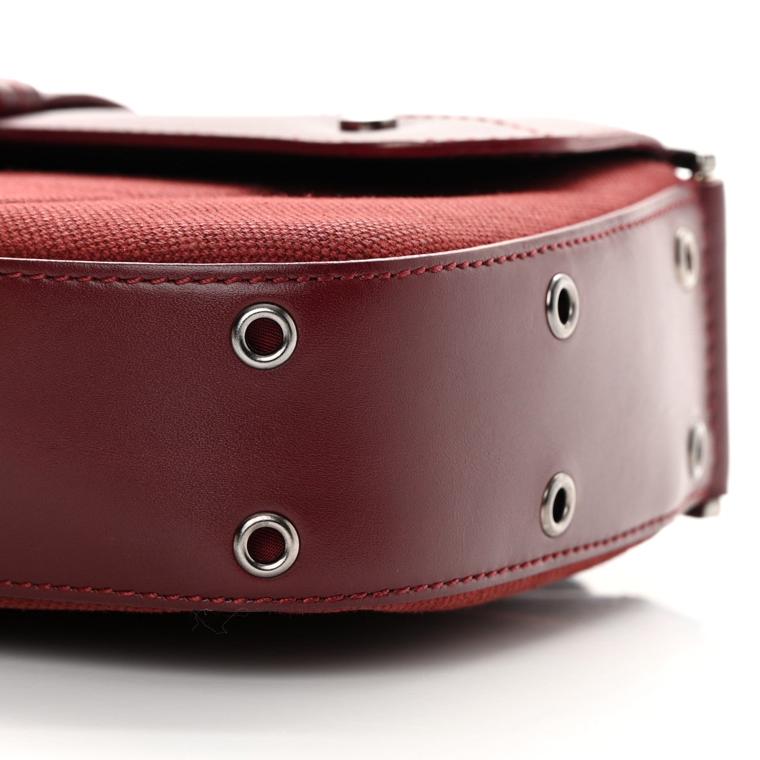 Christian Dior Canvas Calfskin Street Chic Columbus Ave Burgundy 10 of 15
