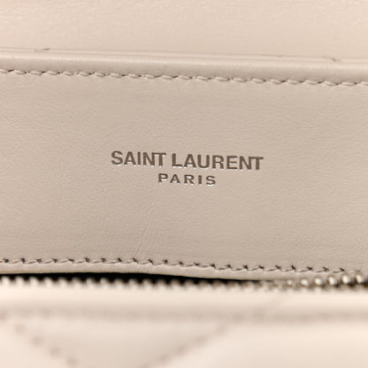 Saint Laurent Calfskin Y Quilted Monogram Small Loulou Chain Satchel Crema Soft 5 of 11