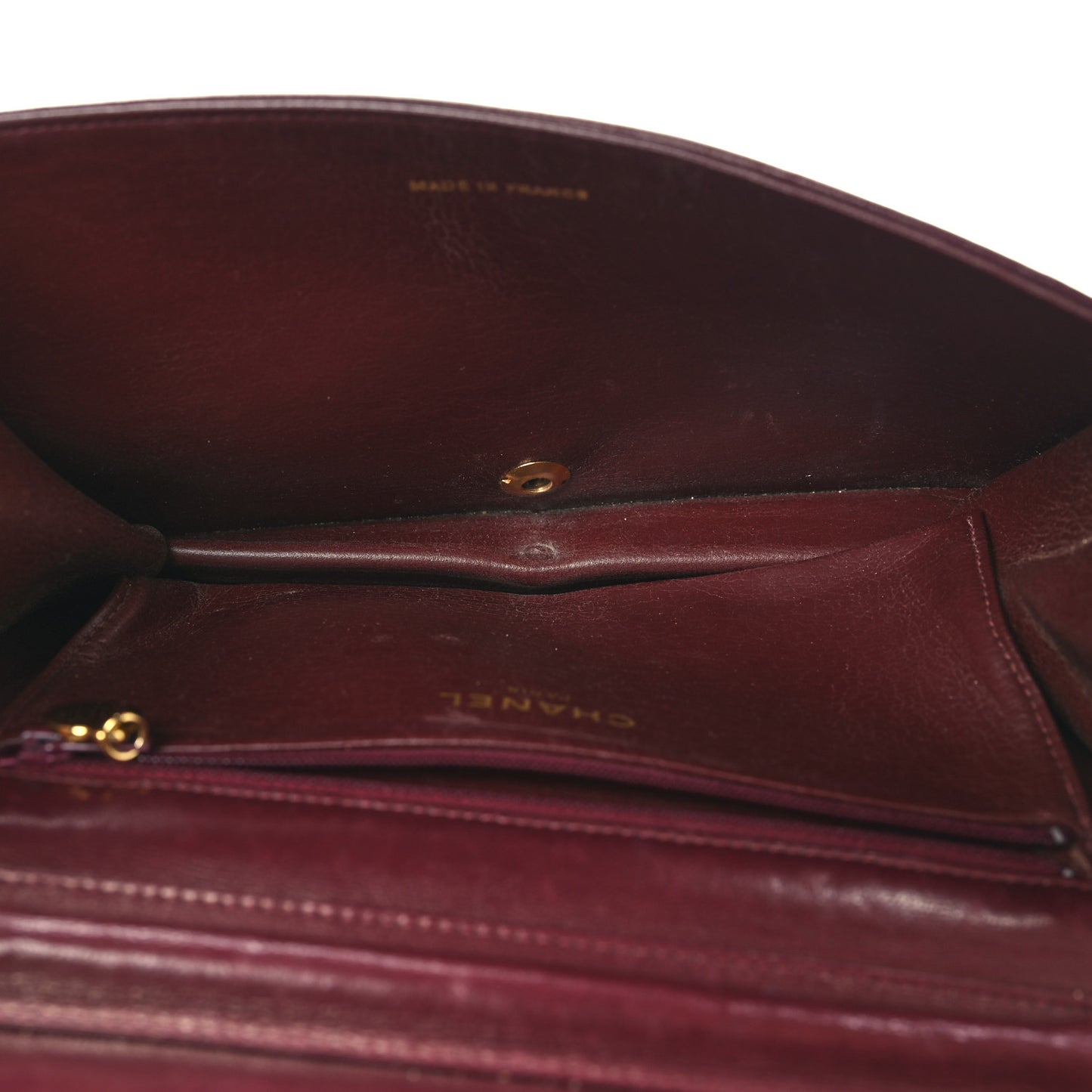 Lambskin Quilted Small Single Flap Bordeaux