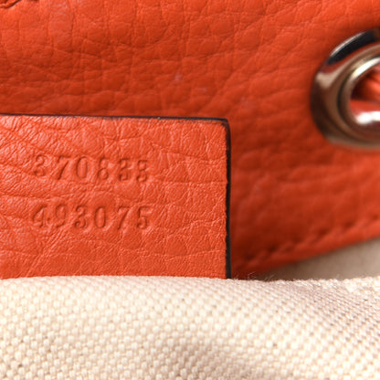 Gucci Cellarius Calfskin Medium Bamboo Backpack New Dark Orange 7 of 10