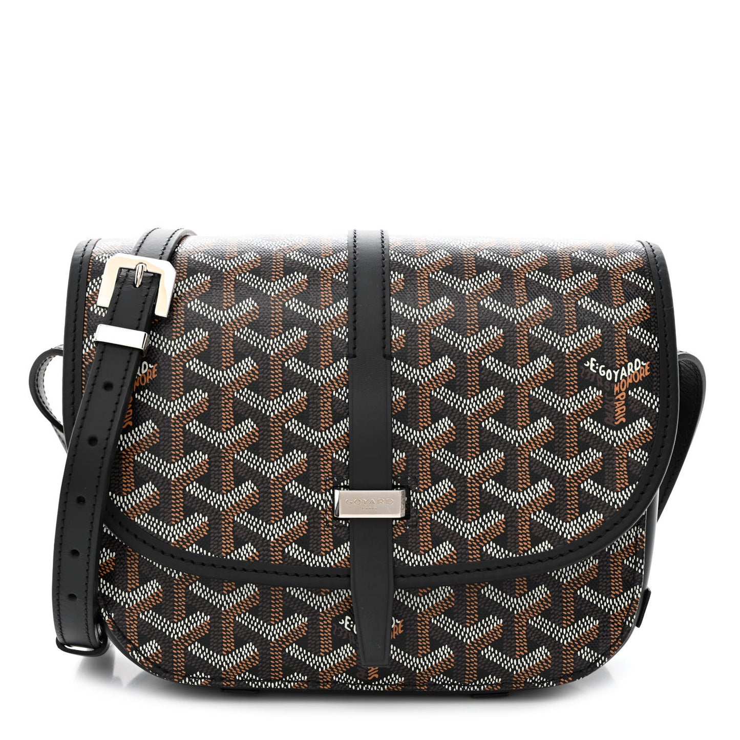 Goyardine Belvedere II PM Messenger Bag Black