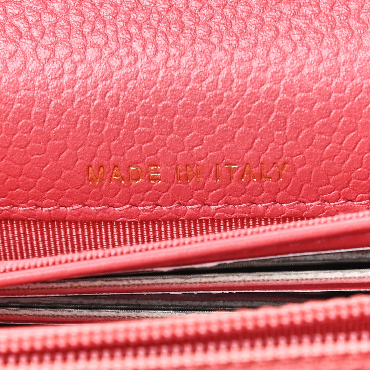Iridescent Caviar Quilted Flap Mini Wallet On Chain WOC Pink