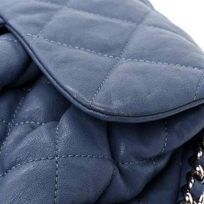 Chanel Washed Lambskin Quilted Medium Chain Around Messenger Blue 15 of 19