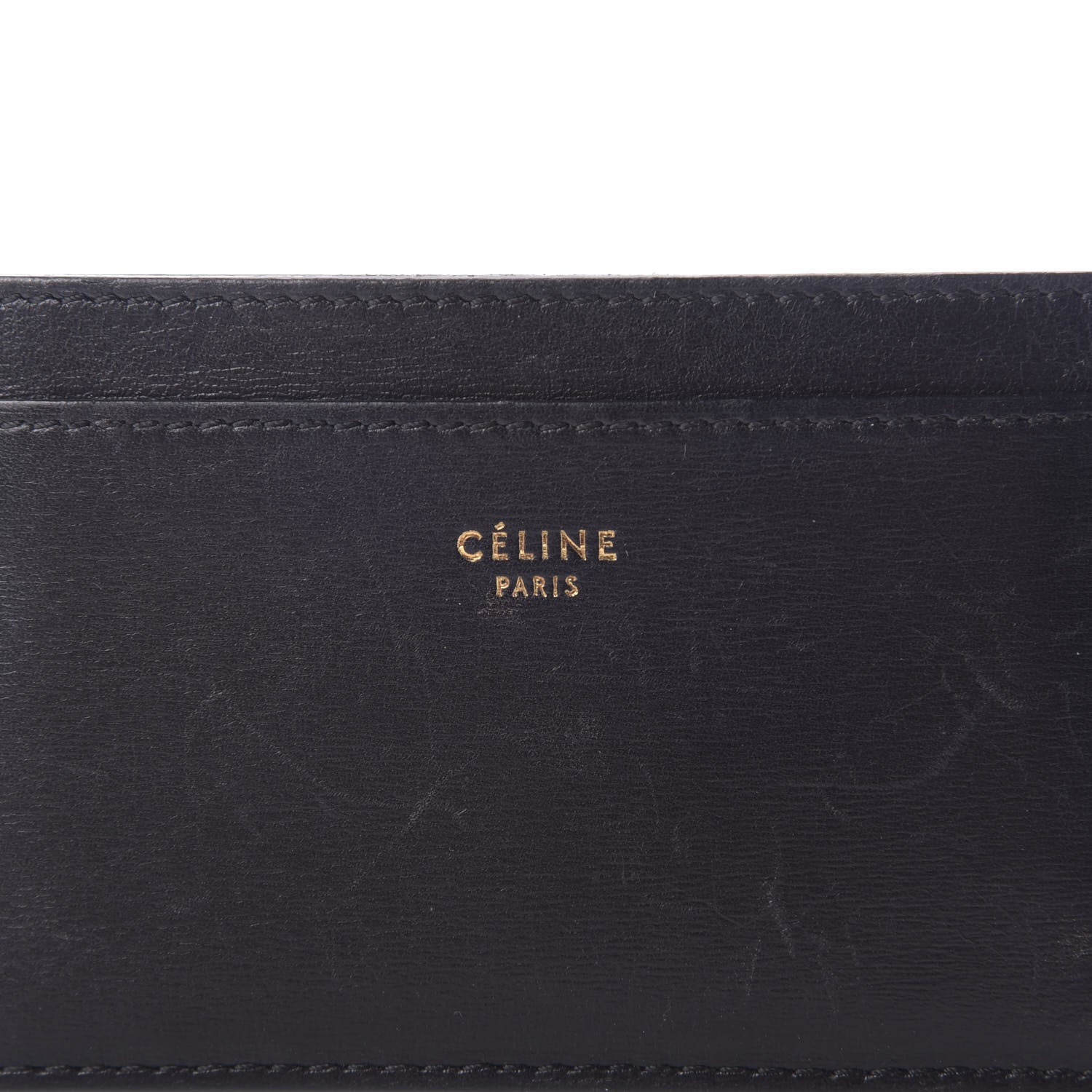 Celine Smooth Lambskin Card Holder Black 8 of 8