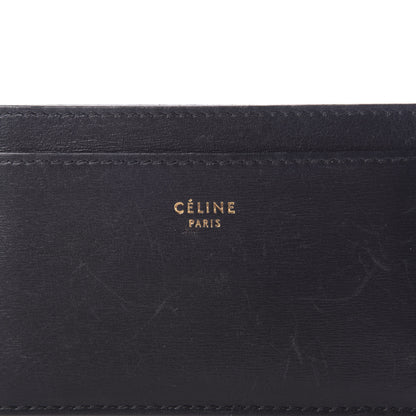 Celine Smooth Lambskin Card Holder Black 8 of 8
