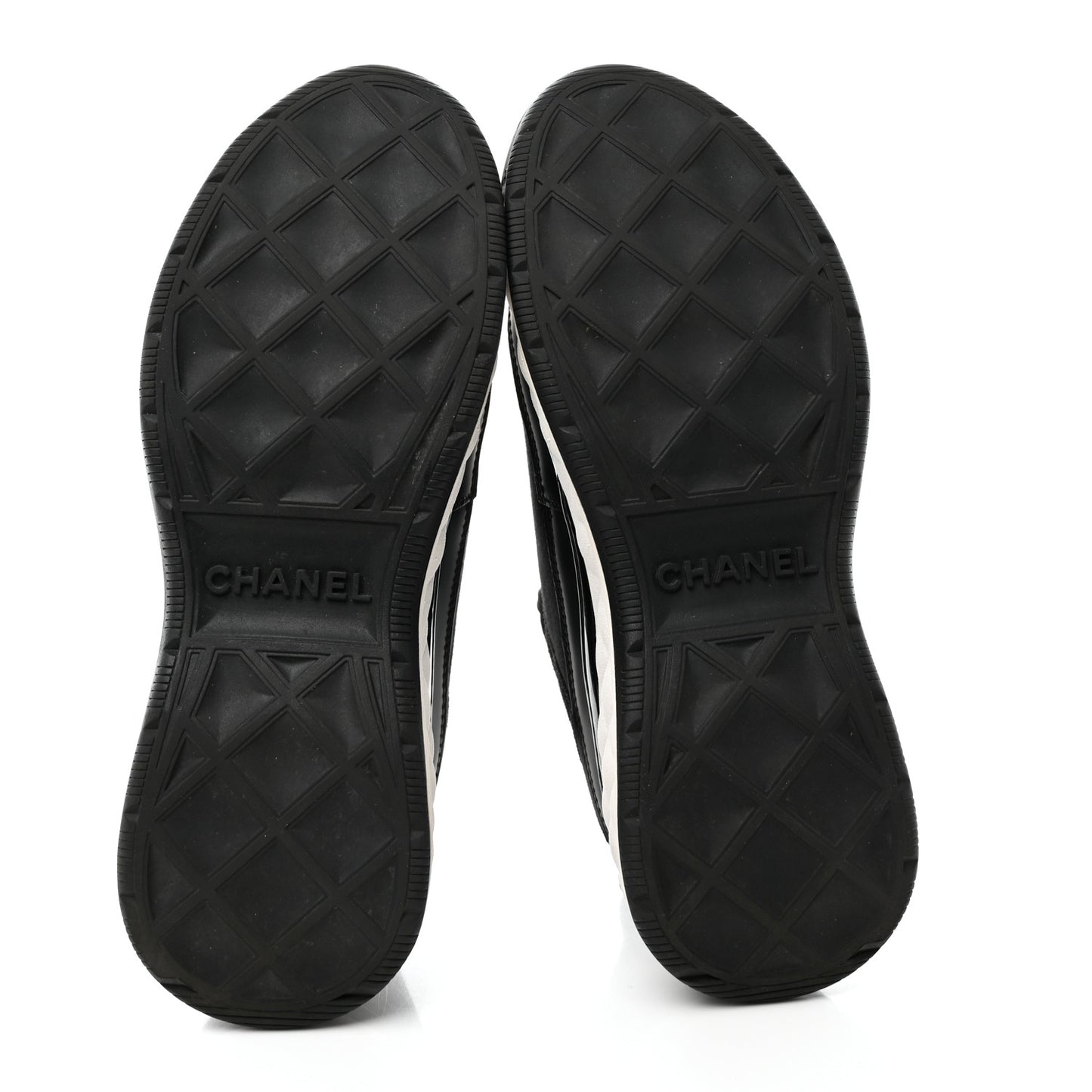 Velvet Calfskin Mixed Fibers CC Sneakers 36.5 Black