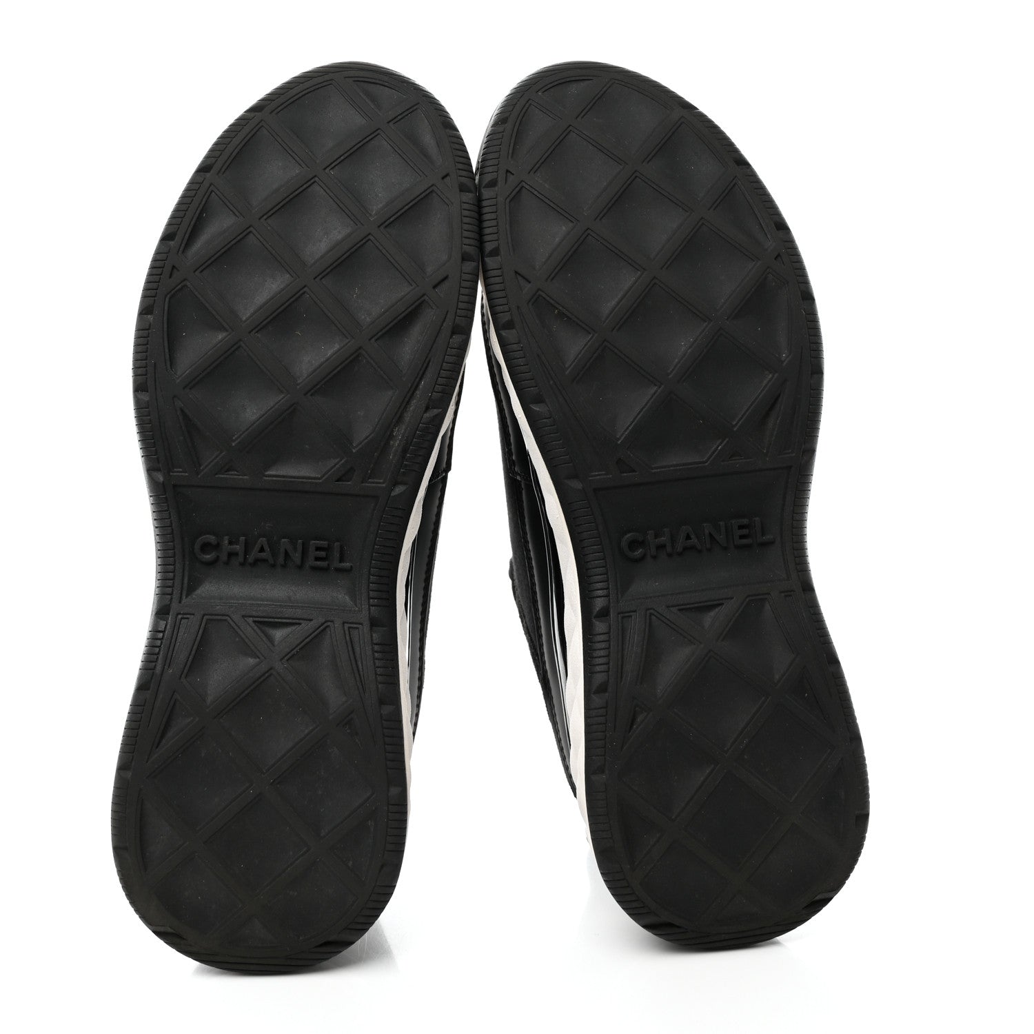 Chanel Velvet Calfskin Mixed Fibers CC Sneakers 36.5 Black 6 of 14