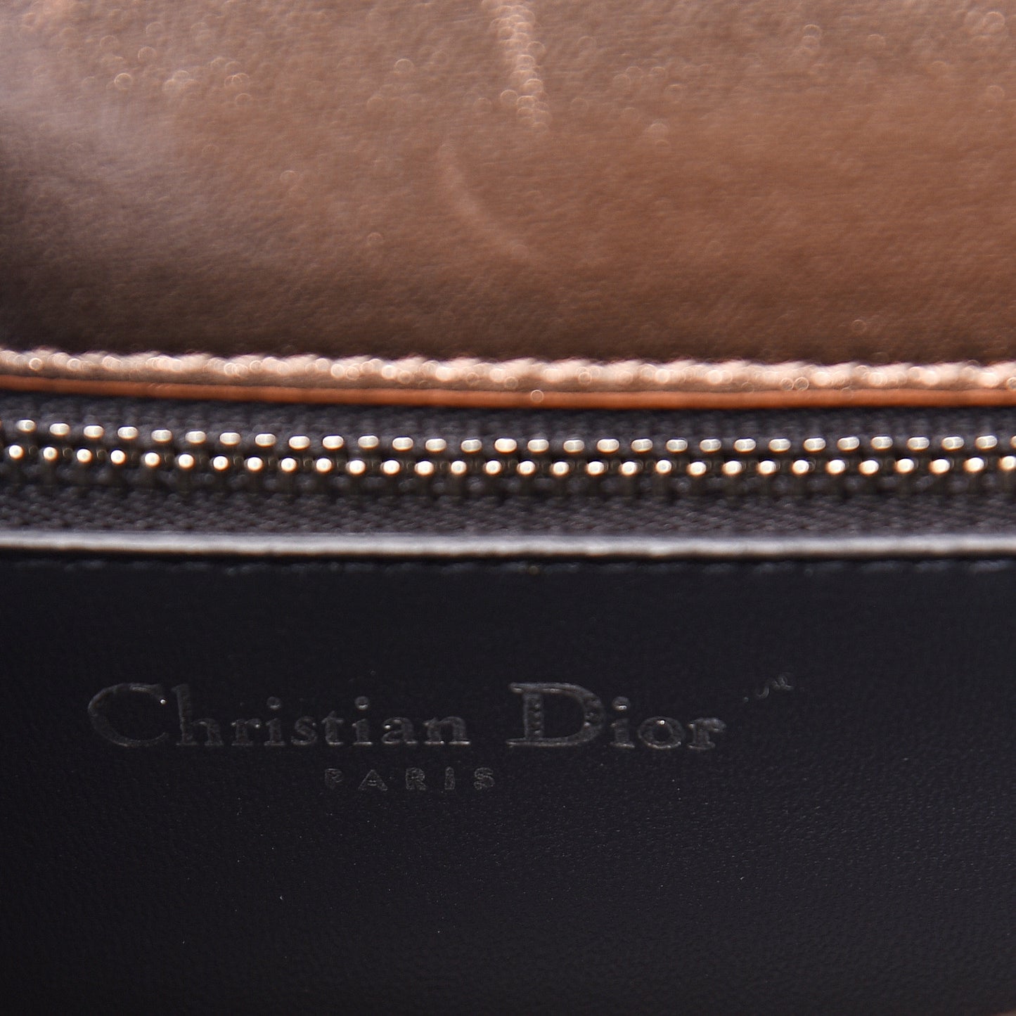 Ceramic Effect Deerskin Diorama Club Bag Gold