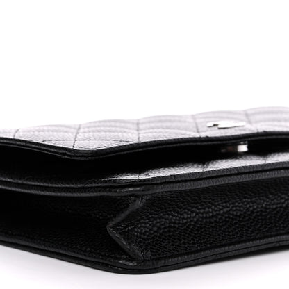 Chanel Caviar Quilted Wallet on Chain WOC Black 10 of 12