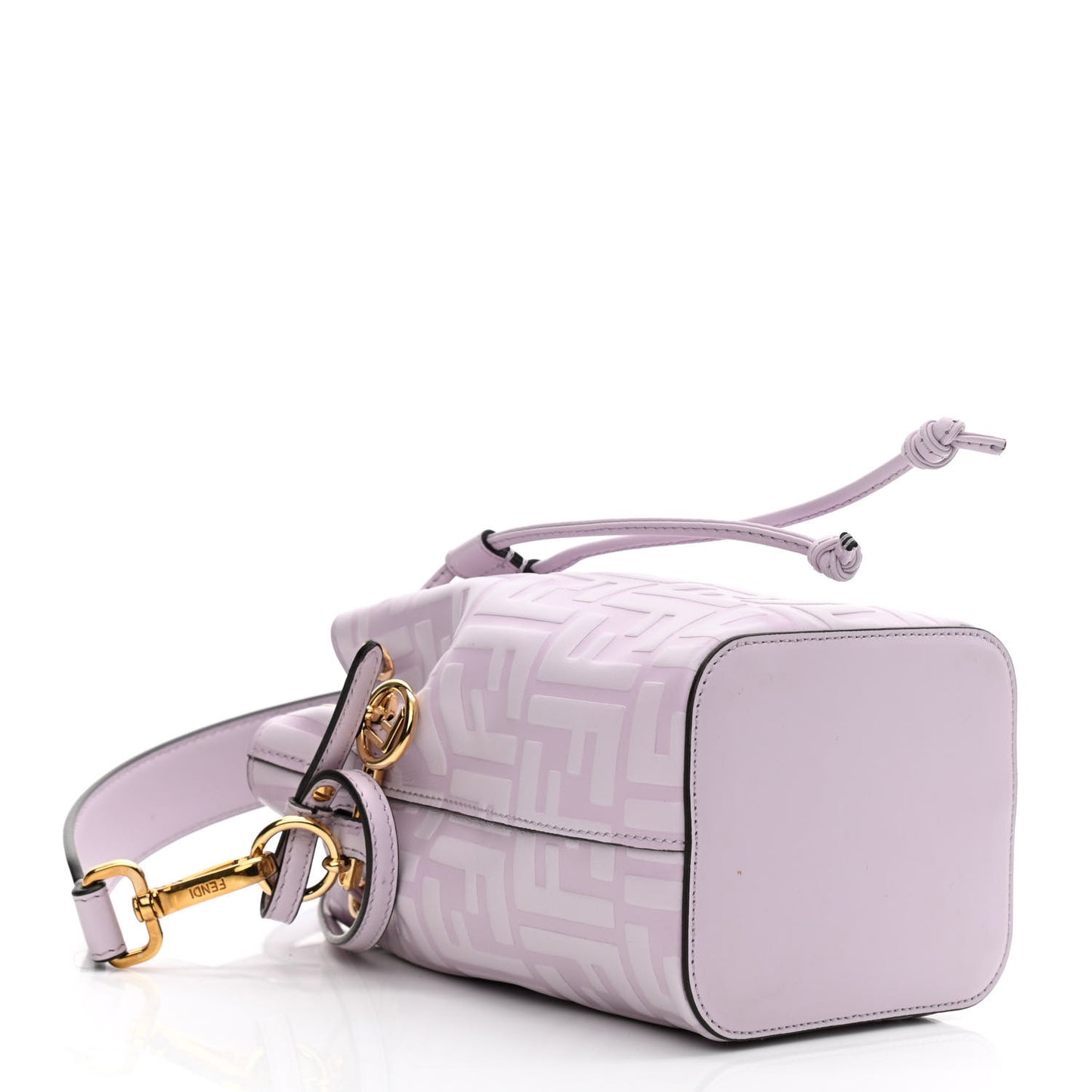 Vitello Termosport F is Fendi FF 1974 Embossed Mini Mon Tresor Bucket Bag Anemone