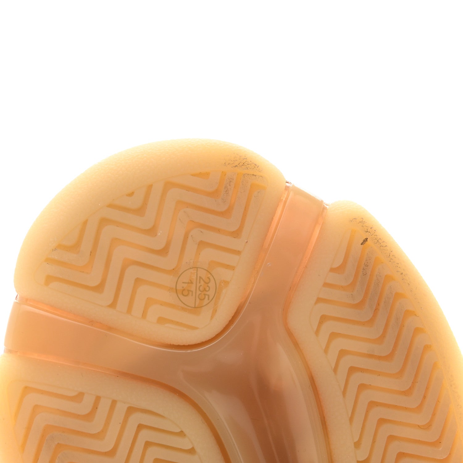 Balenciaga Fabric Mesh Clear Sole Womens Triple S Sneakers 37 Beige 8 of 9