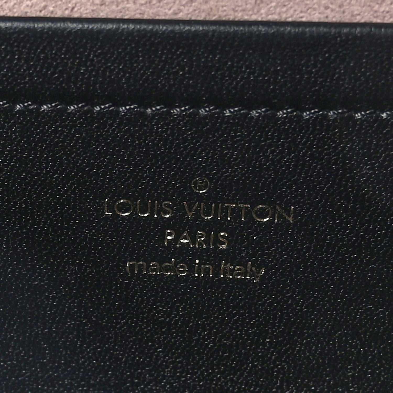 Louis Vuitton Lambskin Embossed Monogram Pochette Coussin Black 6 of 8