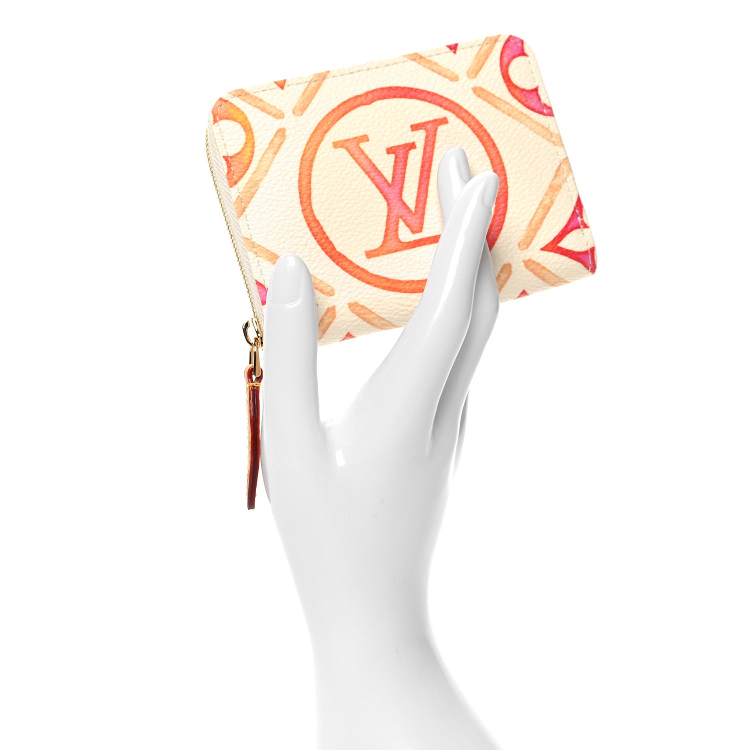 Louis Vuitton Monogram LV By The Pool Zippy Coin Purse Coral 2 of 6