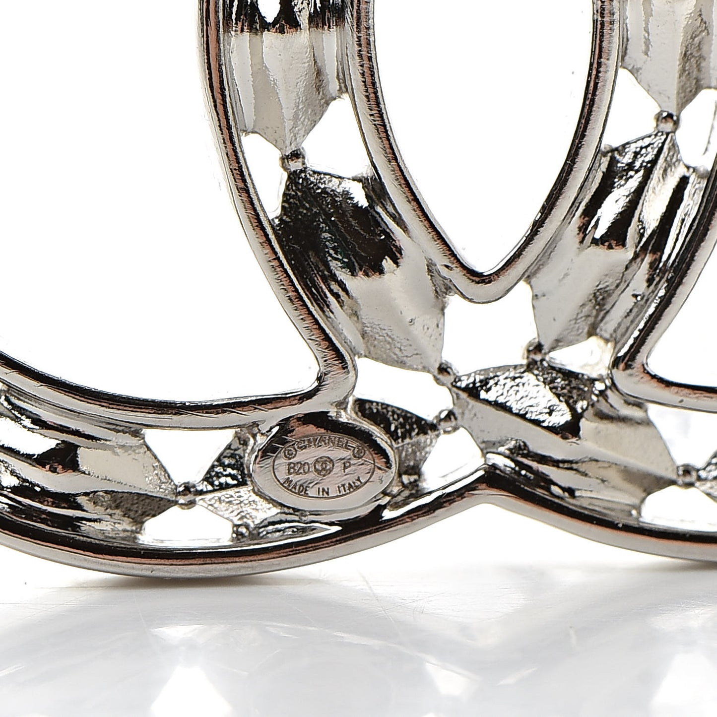Crystal Starfall CC Brooch Silver