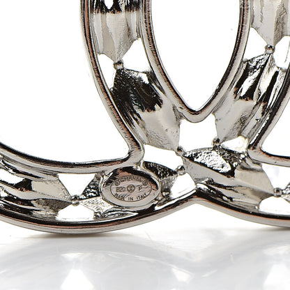 Chanel Crystal Starfall CC Brooch Silver 4 of 5
