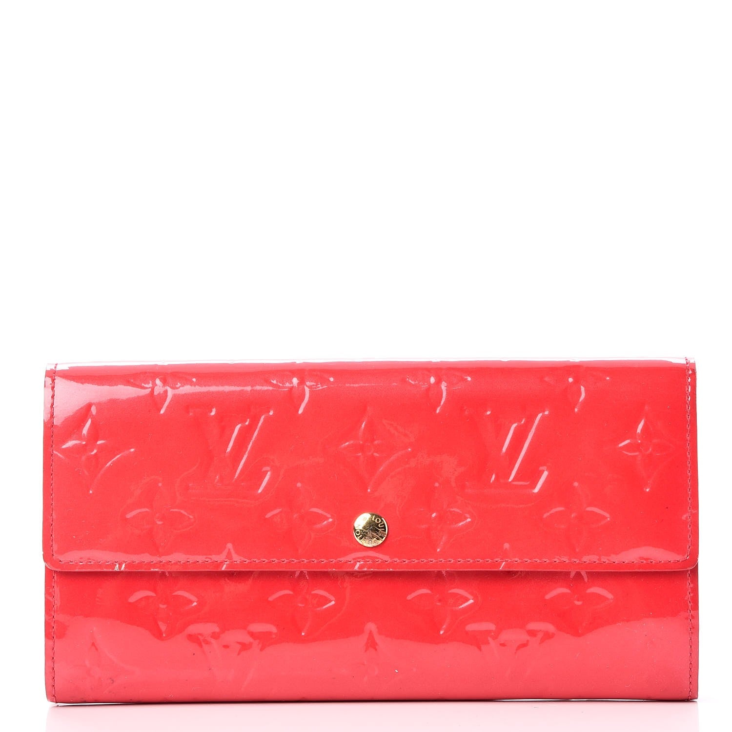 Louis Vuitton Vernis Sarah Wallet Rouge Grenadine 1 of 12