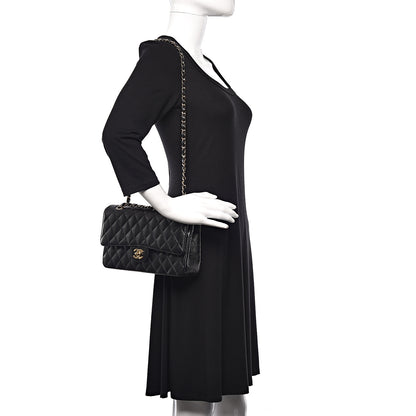Chanel Caviar Quilted Medium Double Flap Black 1 of 12