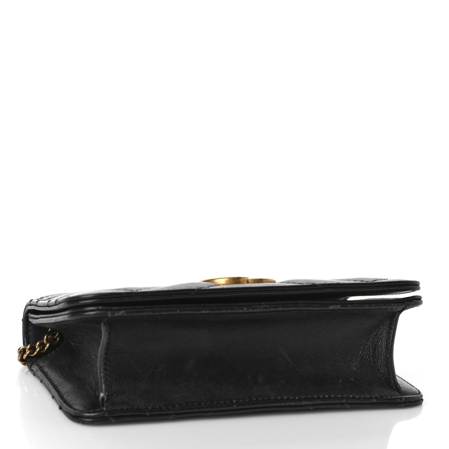 Calfskin Matelasse GG Marmont Mini Bag Black