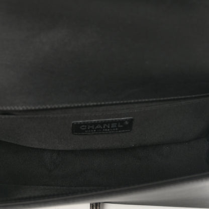 Chanel Calfskin Chevron Quilted Medium Boy Flap Black 6 of 11