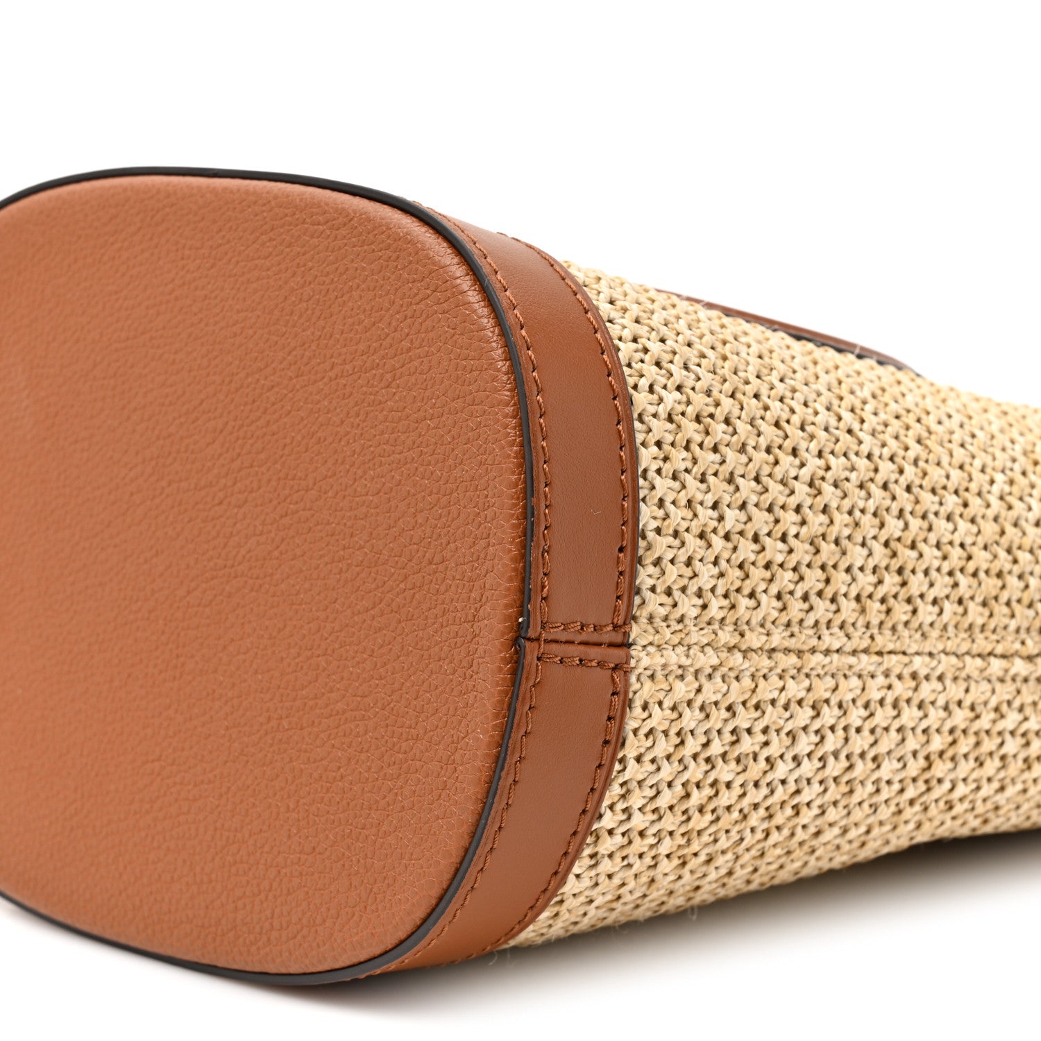 Louis Vuitton Raffia Petit Bucket Caramel 7 of 9