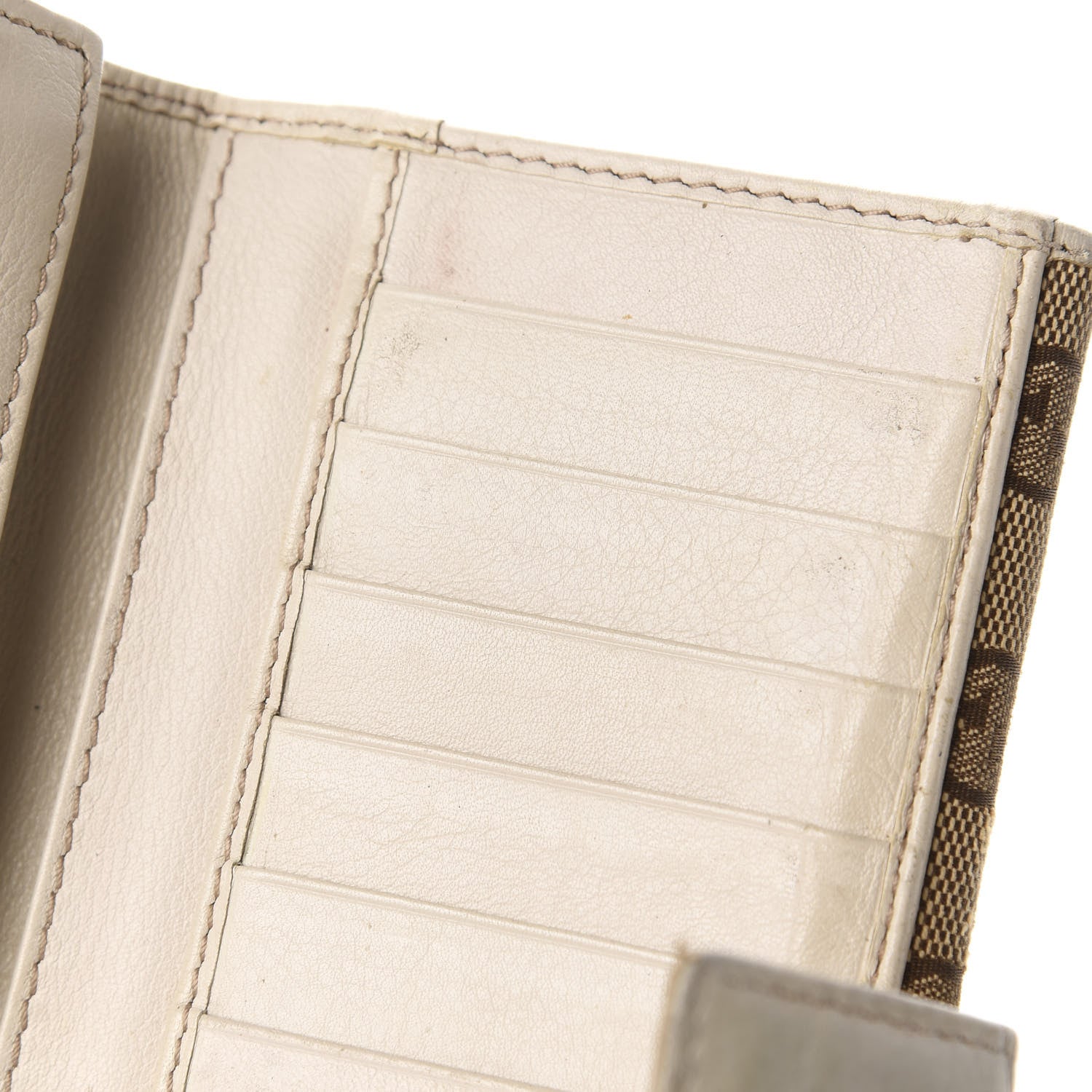 Gucci Monogram New Britt Continental Snap Wallet Off White 10 of 15