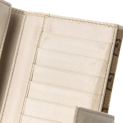Gucci Monogram New Britt Continental Snap Wallet Off White 10 of 15