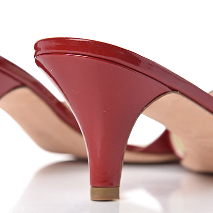 Chanel Patent CC Mules 41 Red 8 of 14
