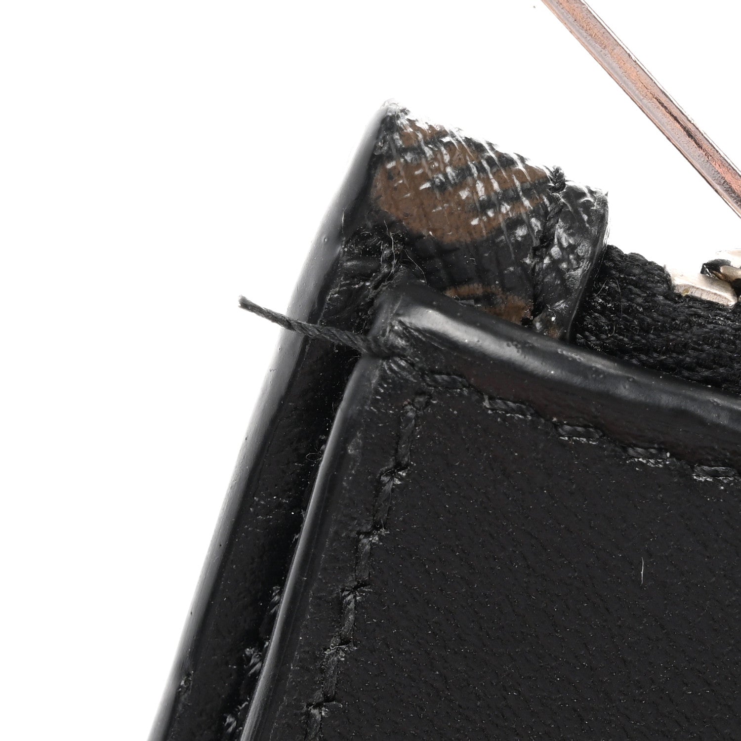 Celine Canvas Triomphe Medium Strap Wallet Black 8 of 8